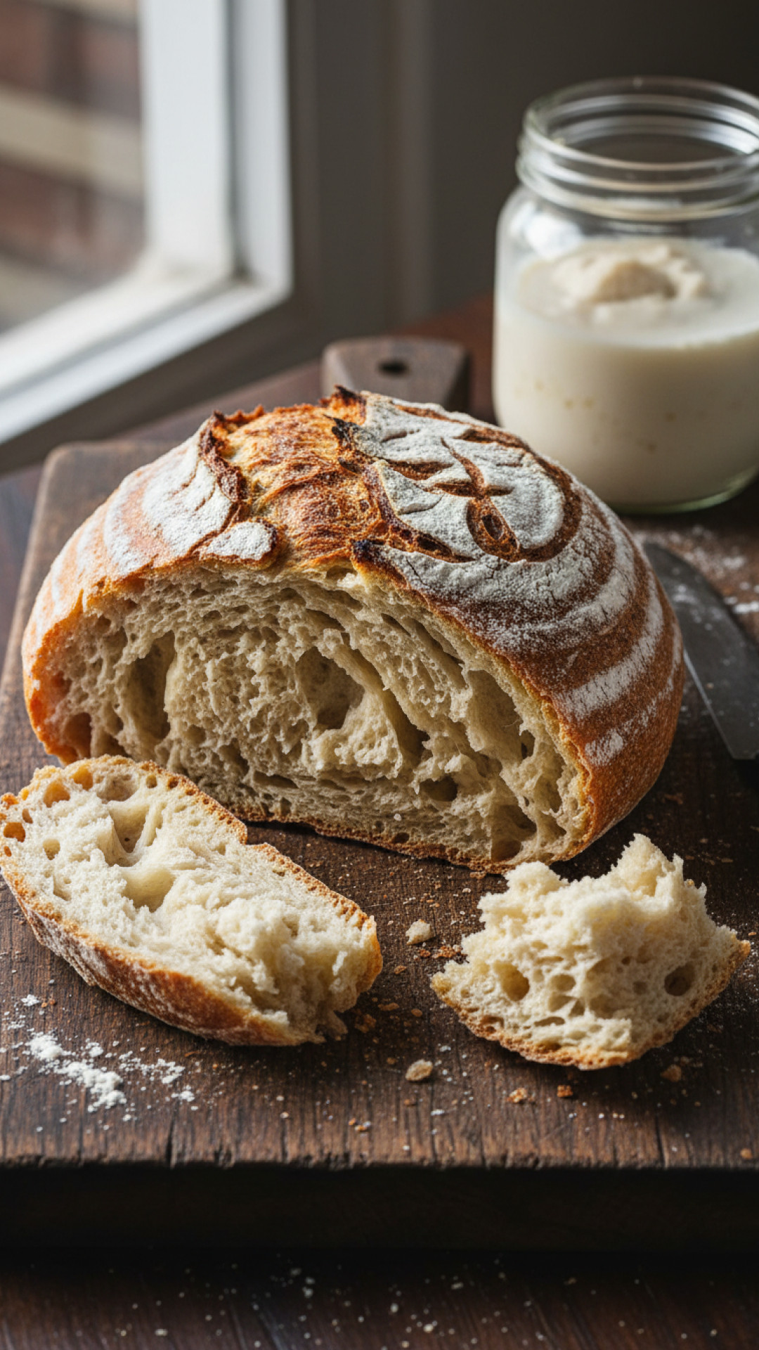 Einfaches Sauerteigbrot Rezept ohne Hefe Preparation