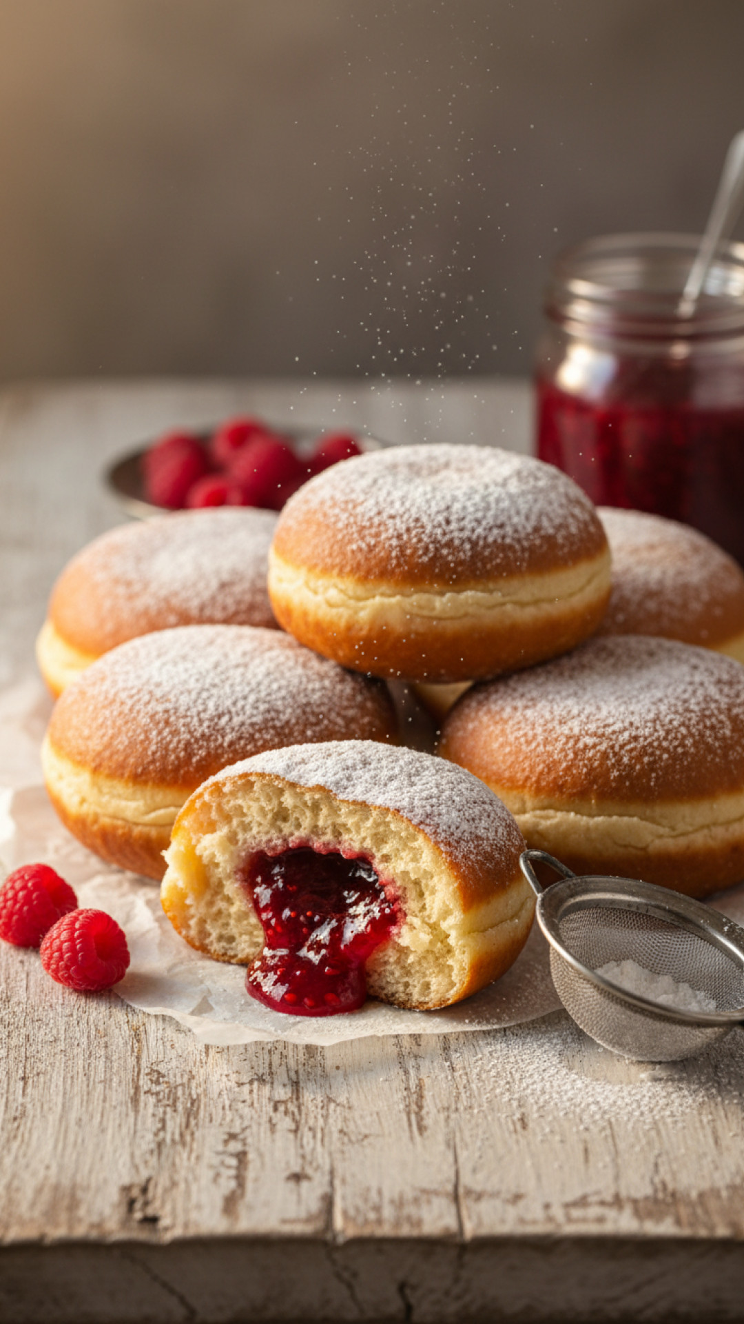 Klassische Berliner Krapfen Preparation
