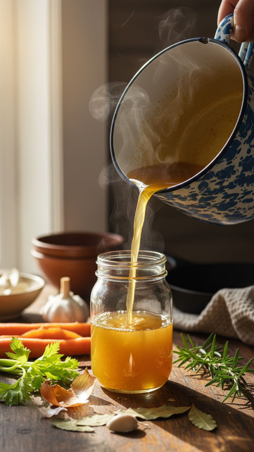 Klassische hausgemachte Gemüsebrühe (Homemade Vegetable Stock) Preparation