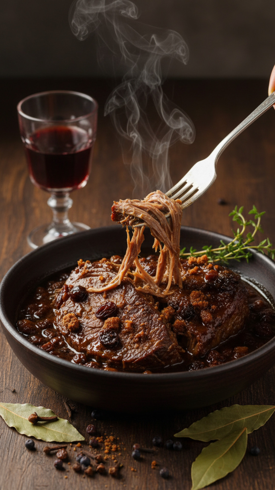 Klassischer Deutscher Sauerbraten Preparation
