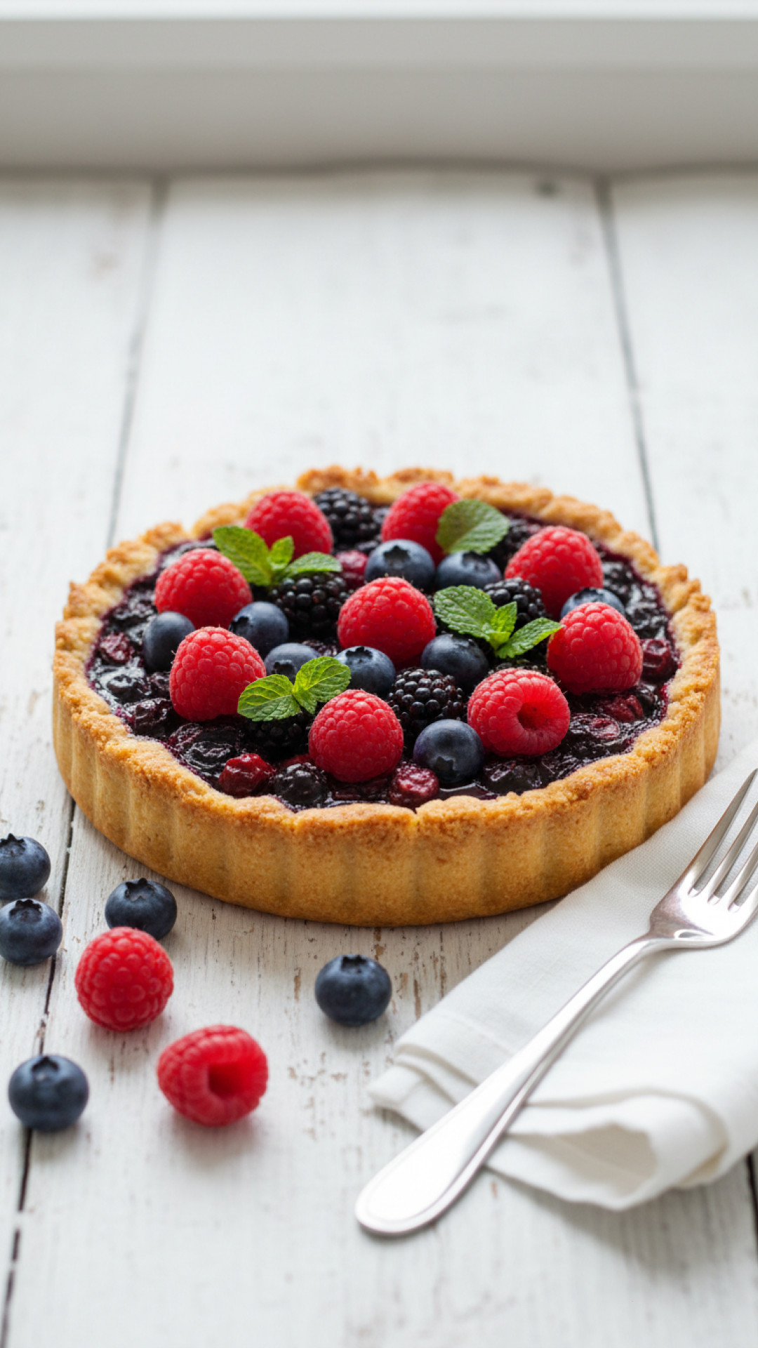 Low Sugar Beeren-Joghurt-Kuchen Preparation