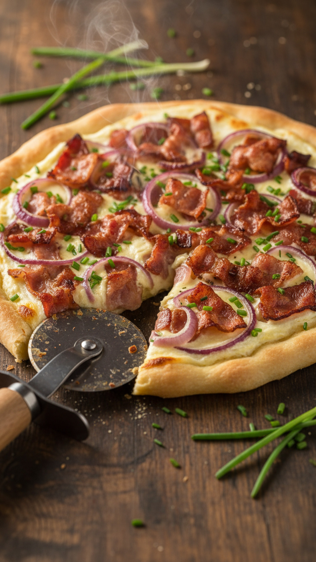 Original Elsässer Flammkuchen Preparation