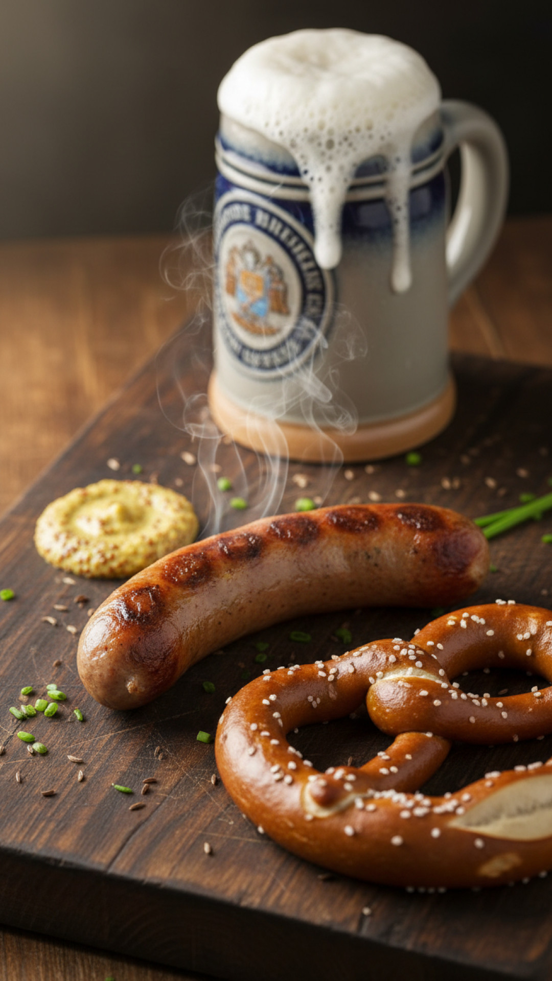 Traditionelle bayerische Schweinehaxe mit Semmelknödeln Preparation