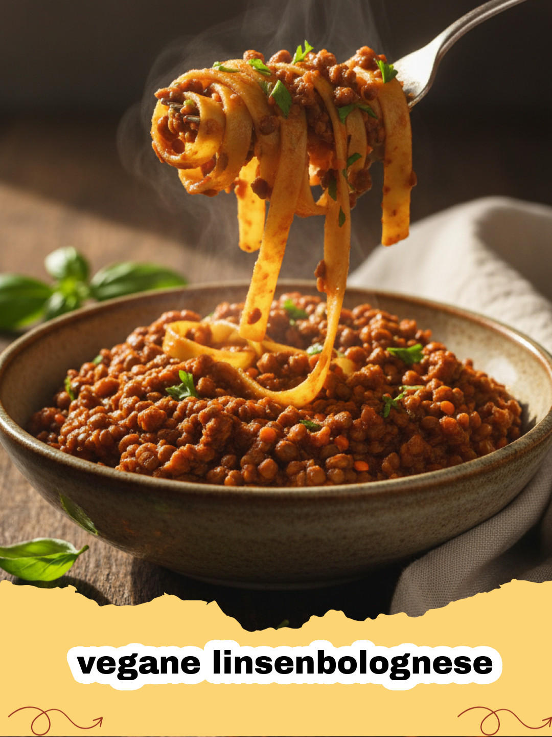 Vegane Linsenbolognese – Der herzhafte Klassiker für die ganze Familie