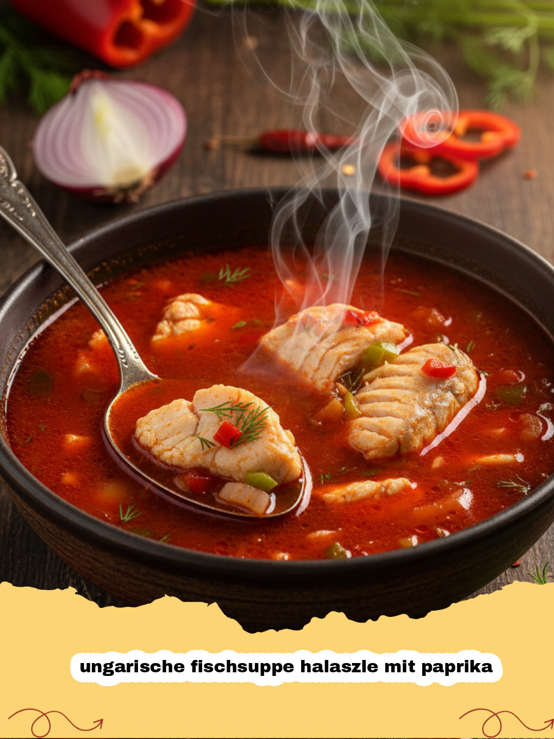 Ungarische Fischsuppe Halaszle mit Paprika: Das authentische Rezept wie am Plattensee