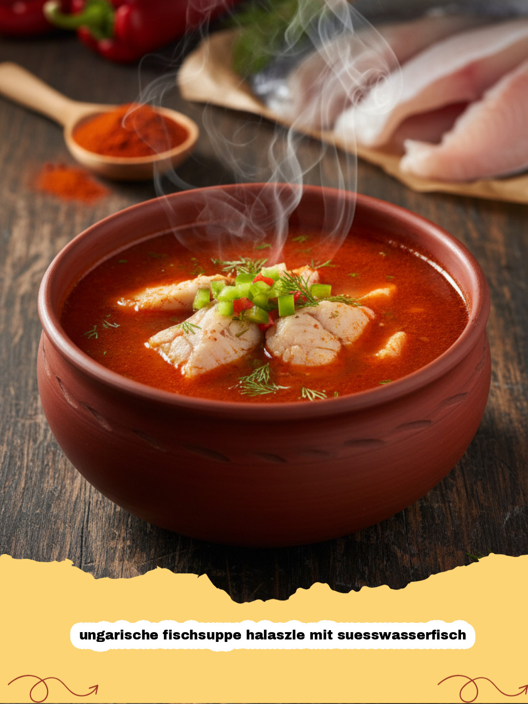 Ungarische Fischsuppe Halászlé mit Süßwasserfisch – Ein authentisches Rezept für zu Hause