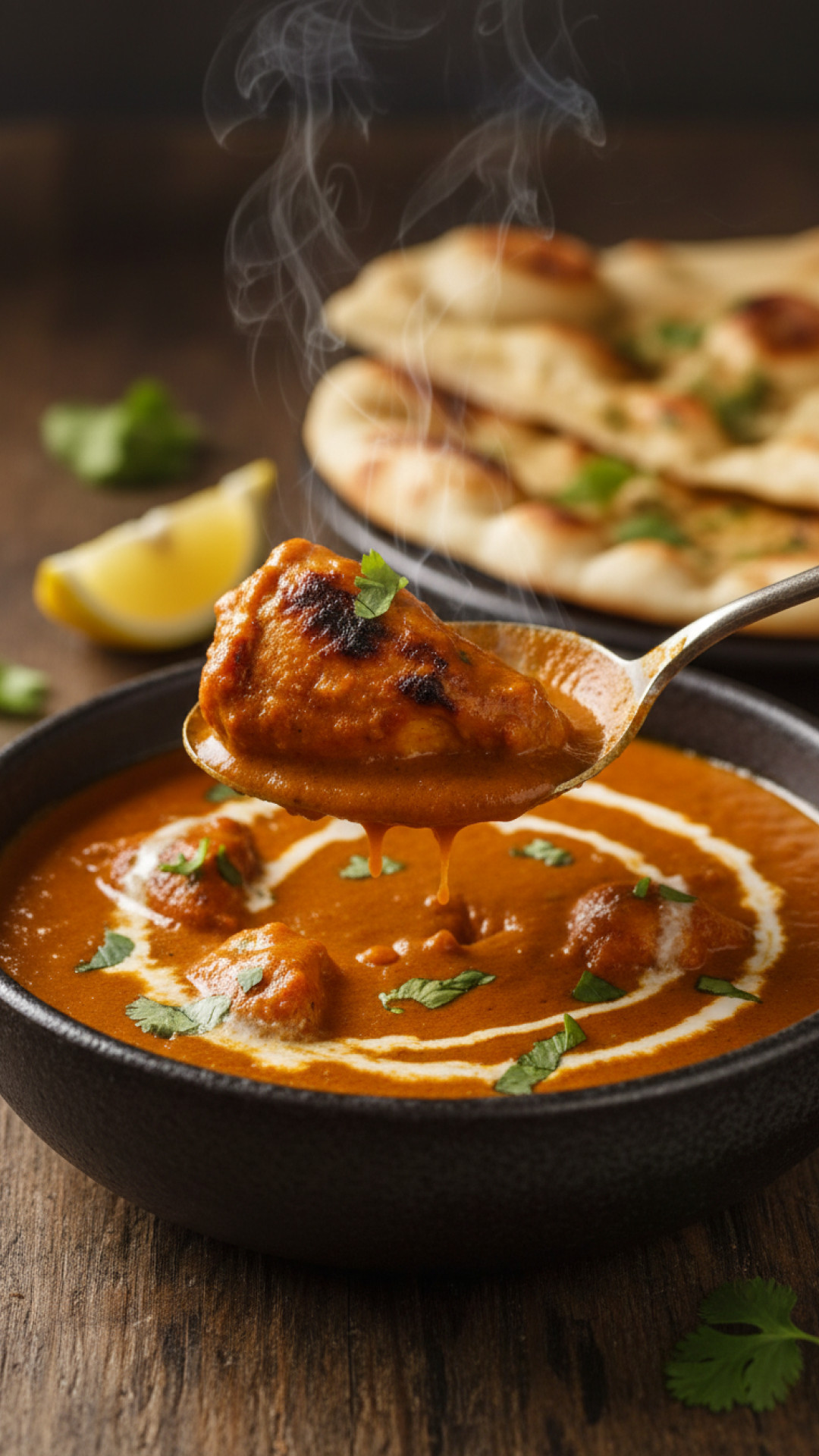 Britisches Chicken Tikka Masala (Hähnchen in Currysauce) Preparation