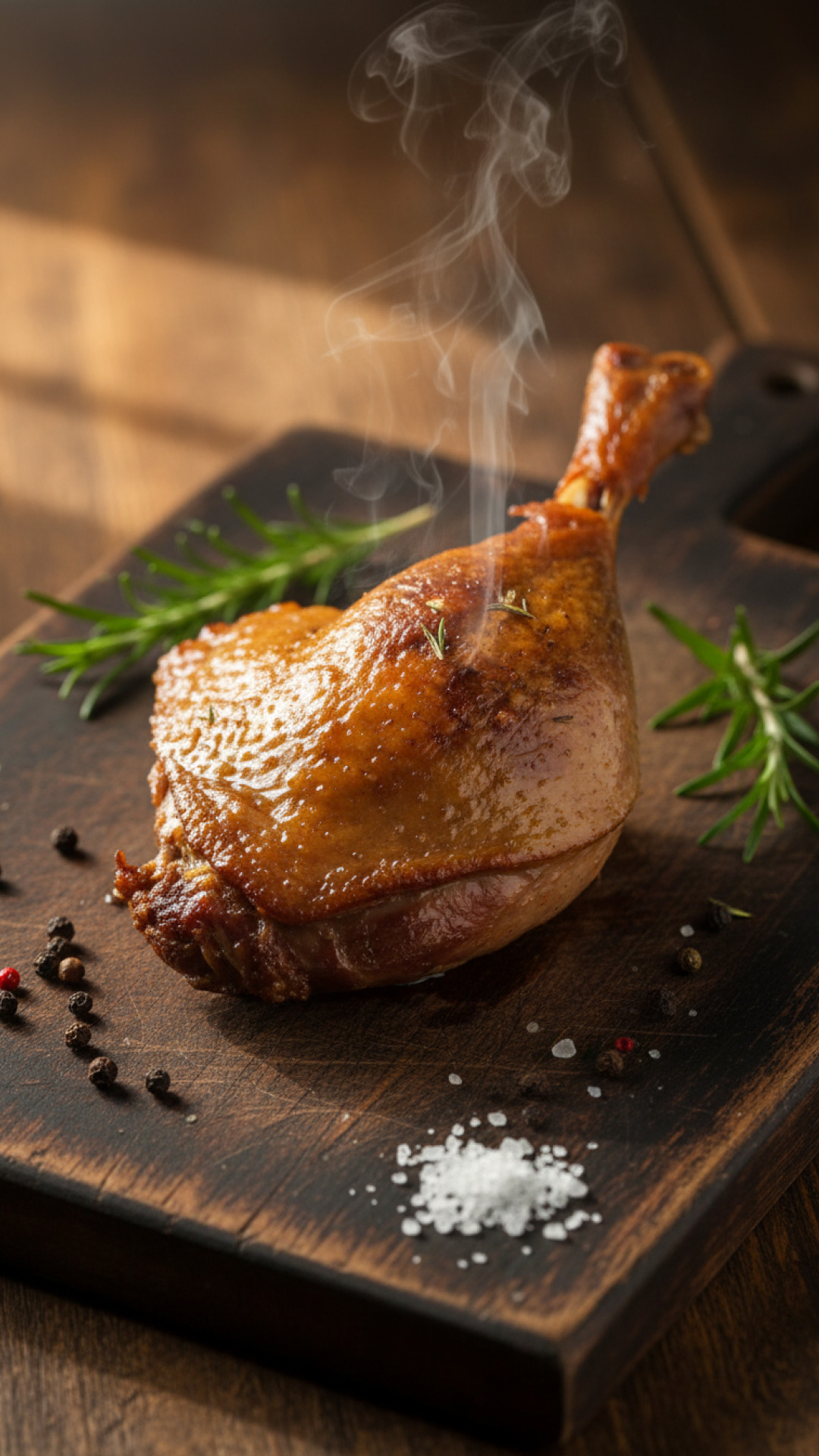 Franzoesisches Confit de Canard Entenkeulen konfiert Preparation