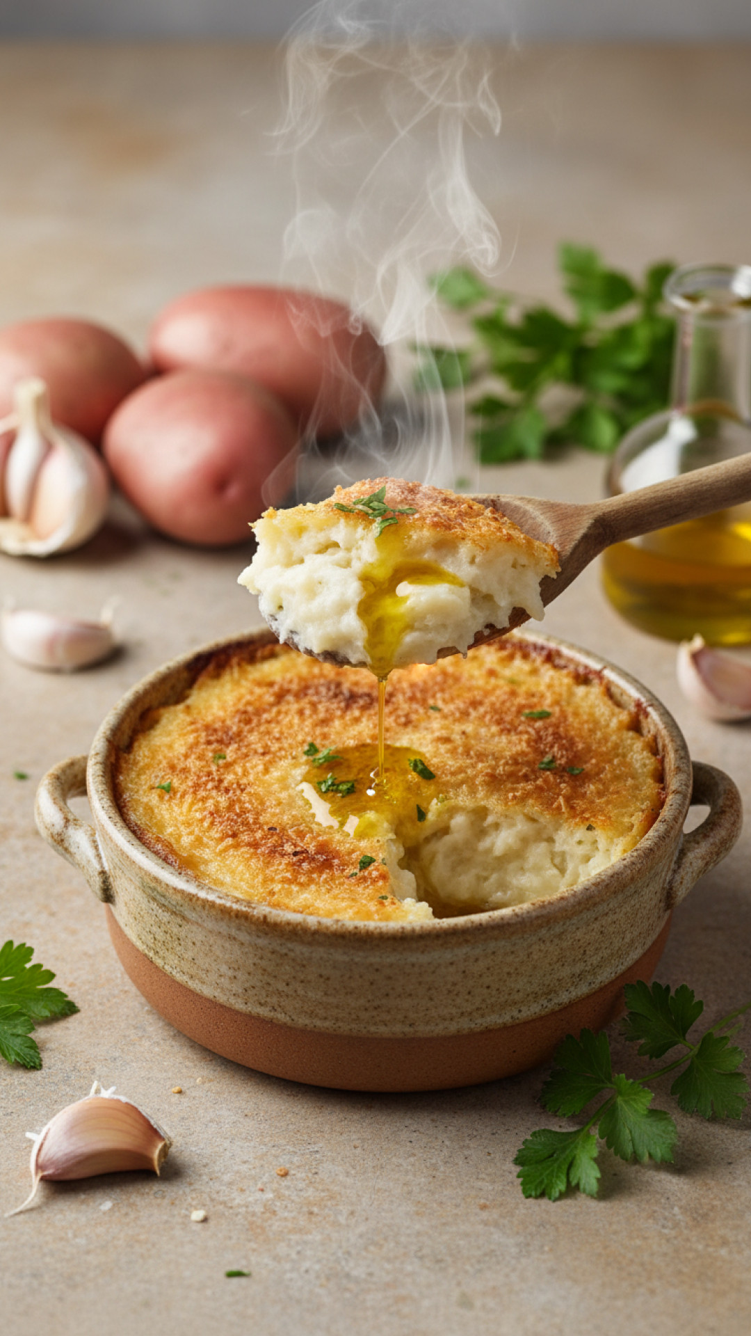 Französische Brandade de Morue Preparation