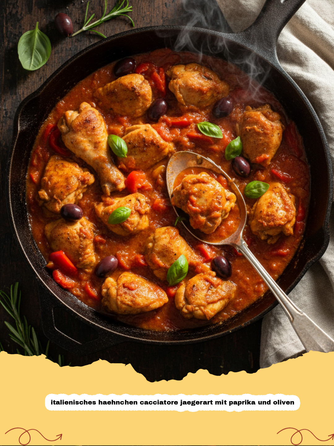 Authentisches italienisches Hähnchen Cacciatore: Das Geheimnis der Jägerart