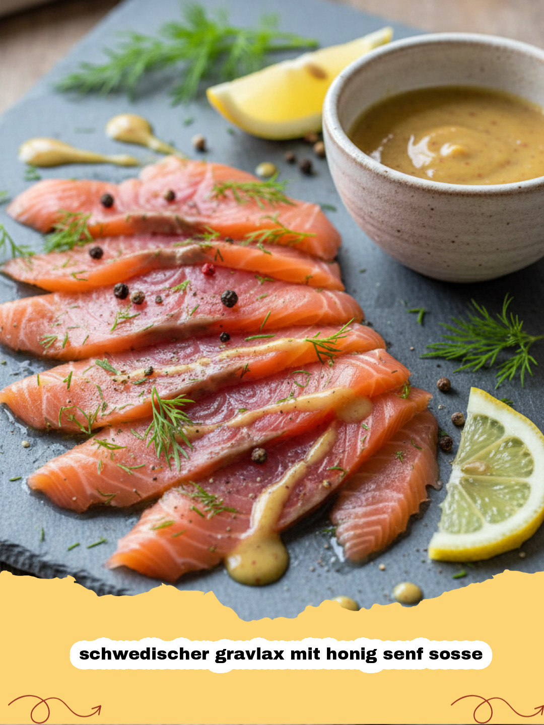 Schwedischer Gravlax mit Honig Senf Soße selber machen: Ein nordisches Festessen