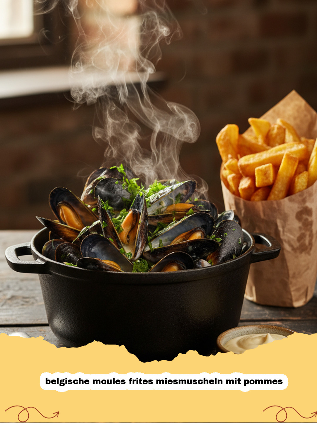 Belgische Moules Frites: Der ultimative Klassiker für Miesmuscheln mit Pommes