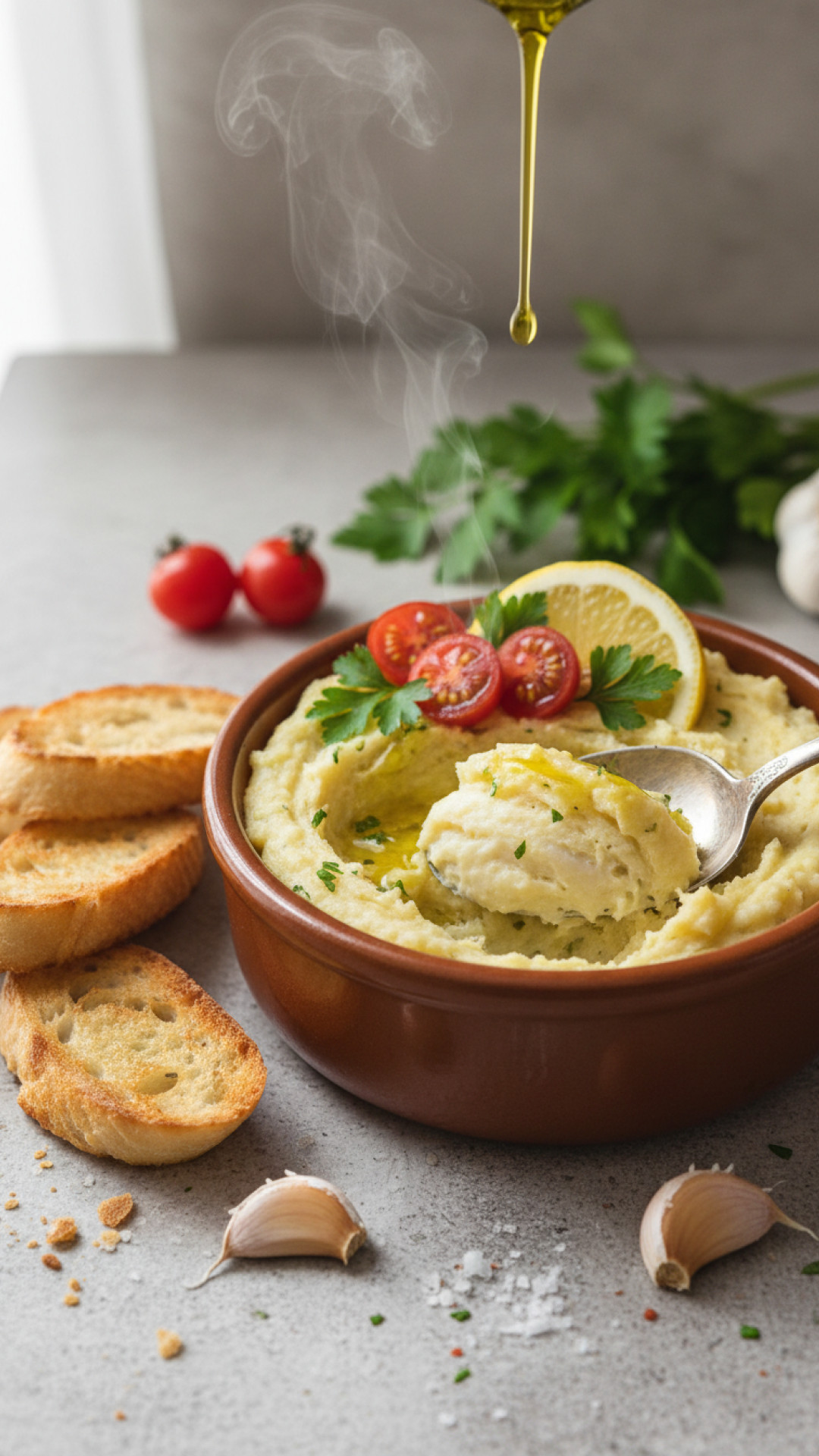 Klassische Französische Brandade de Morue Preparation