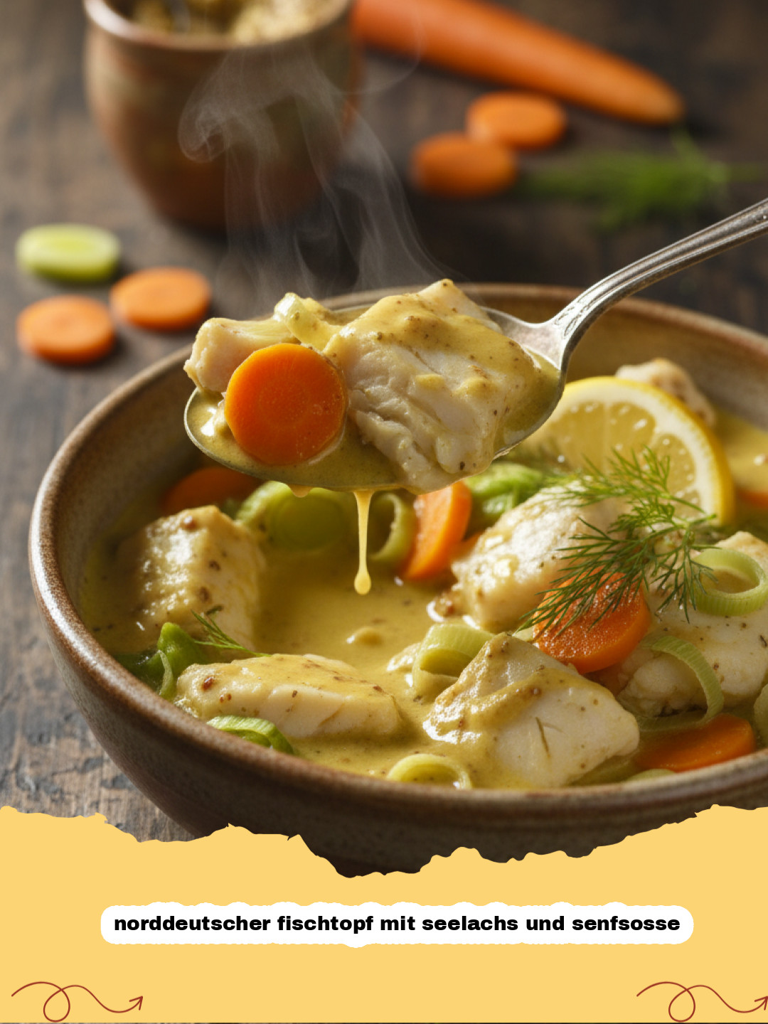 Norddeutscher Fischtopf mit Seelachs und Senfsoße – Ein Küsten-Klassiker