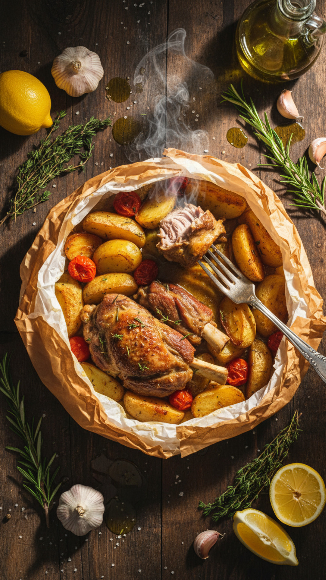 Kleftiko Griechisches Lamm aus dem Ofen Preparation