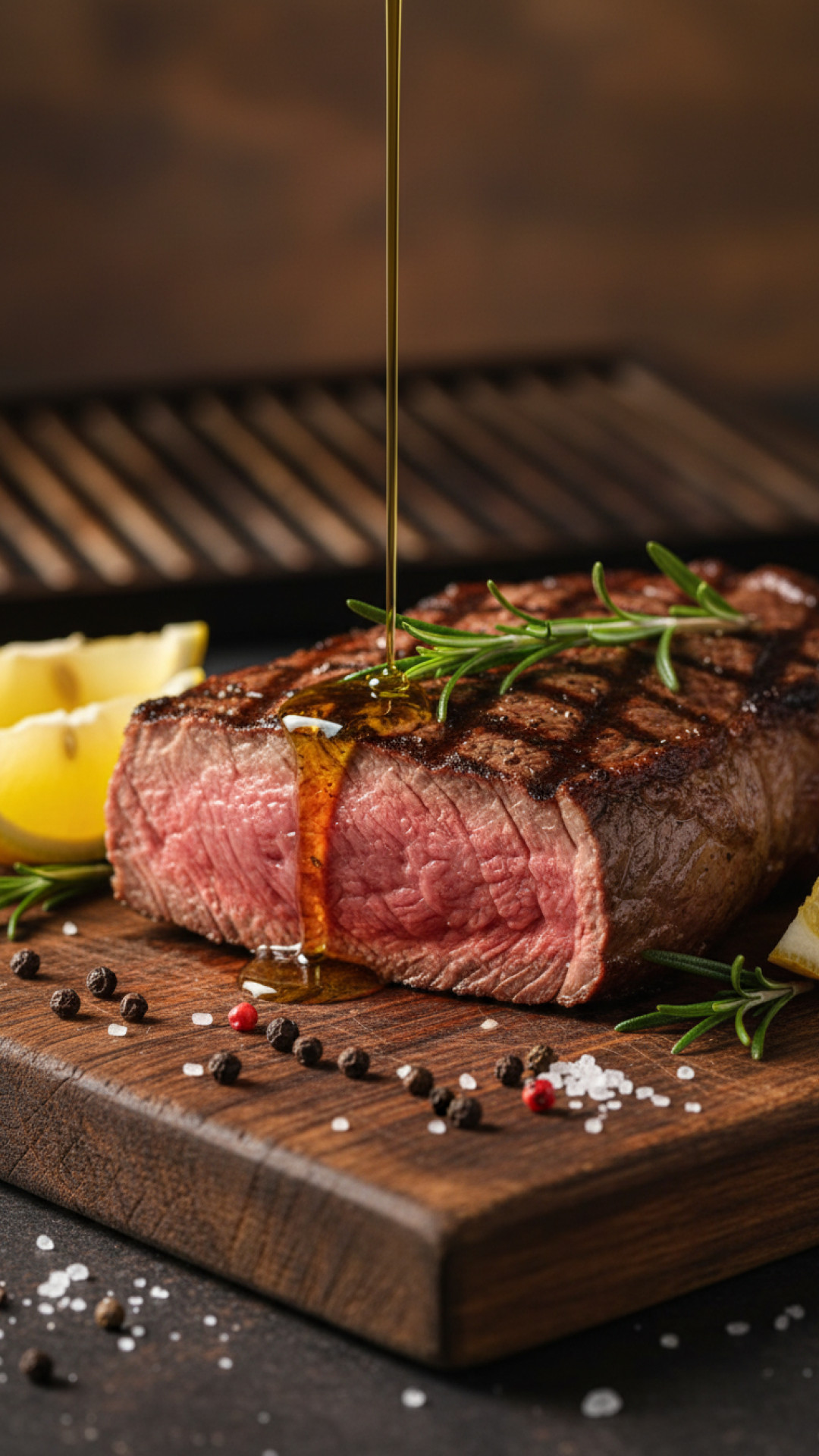 Original Italienische Bistecca alla Fiorentina vom Grill Preparation