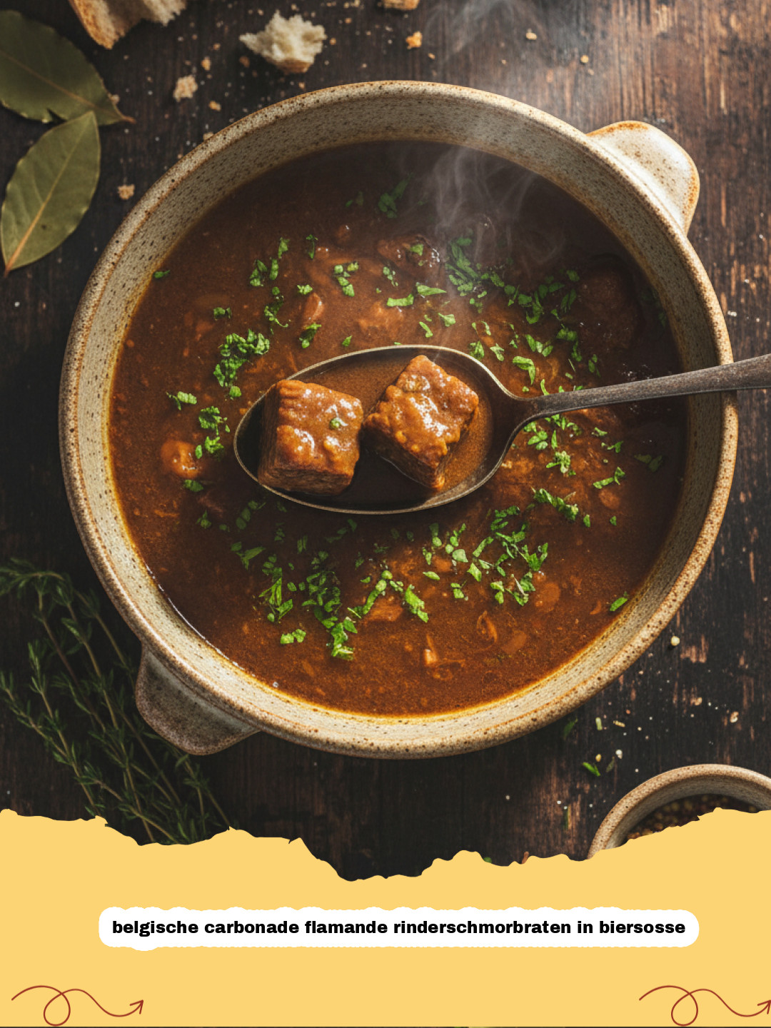 Belgische Carbonade Flamande: Rinderschmorbraten in Biersoße – Ein kulinarisches Meisterwerk