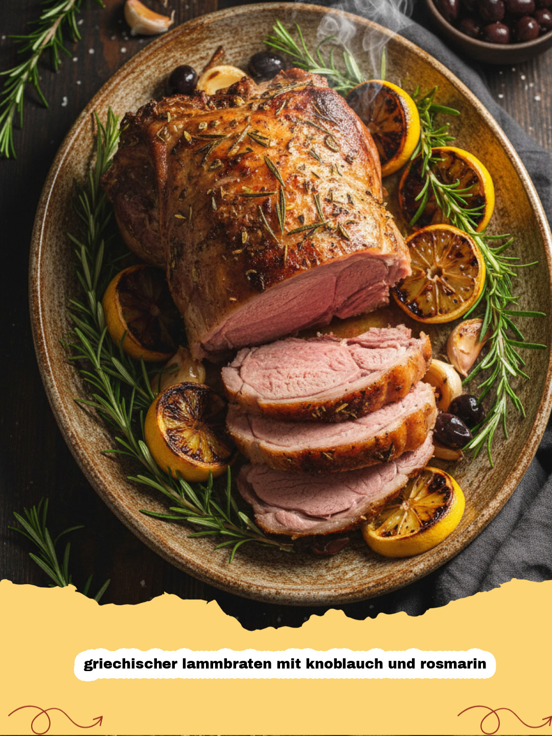 Griechischer Lammbraten mit Knoblauch und Rosmarin: Das traditionelle Rezept für Festtage