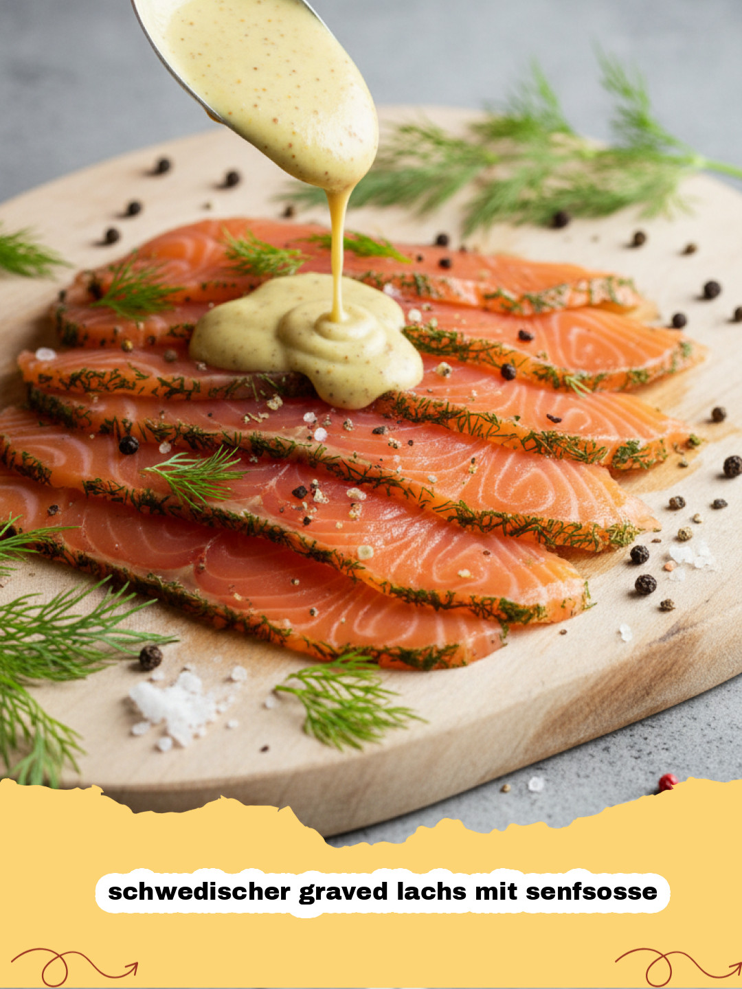 Schwedischer graved Lachs mit Senfsoße: Das traditionelle Rezept für zu Hause