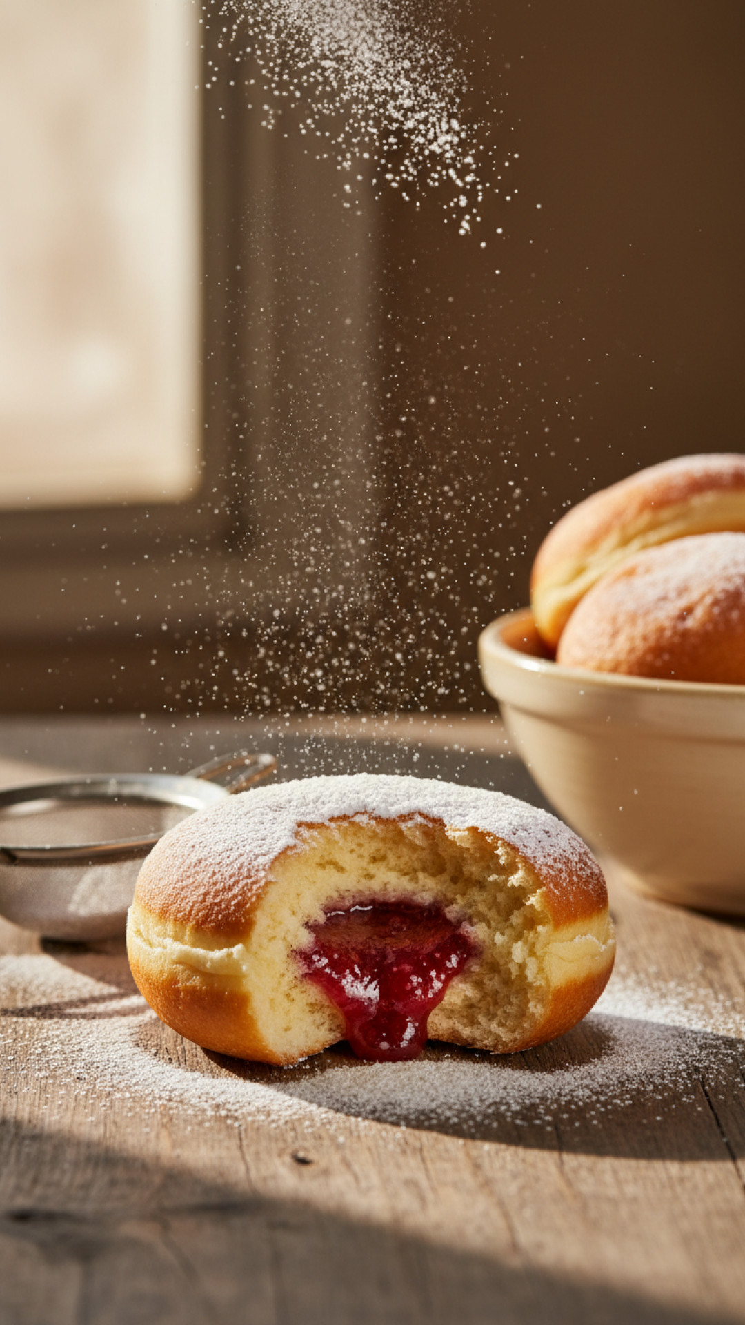 Traditionelle Fluffige Krapfen Preparation