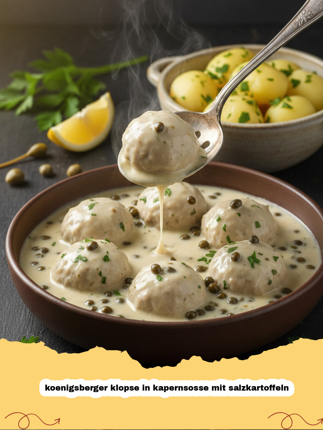 Königsberger Klopse in Kapernsoße mit Salzkartoffeln: Das ultimative Traditionsrezept