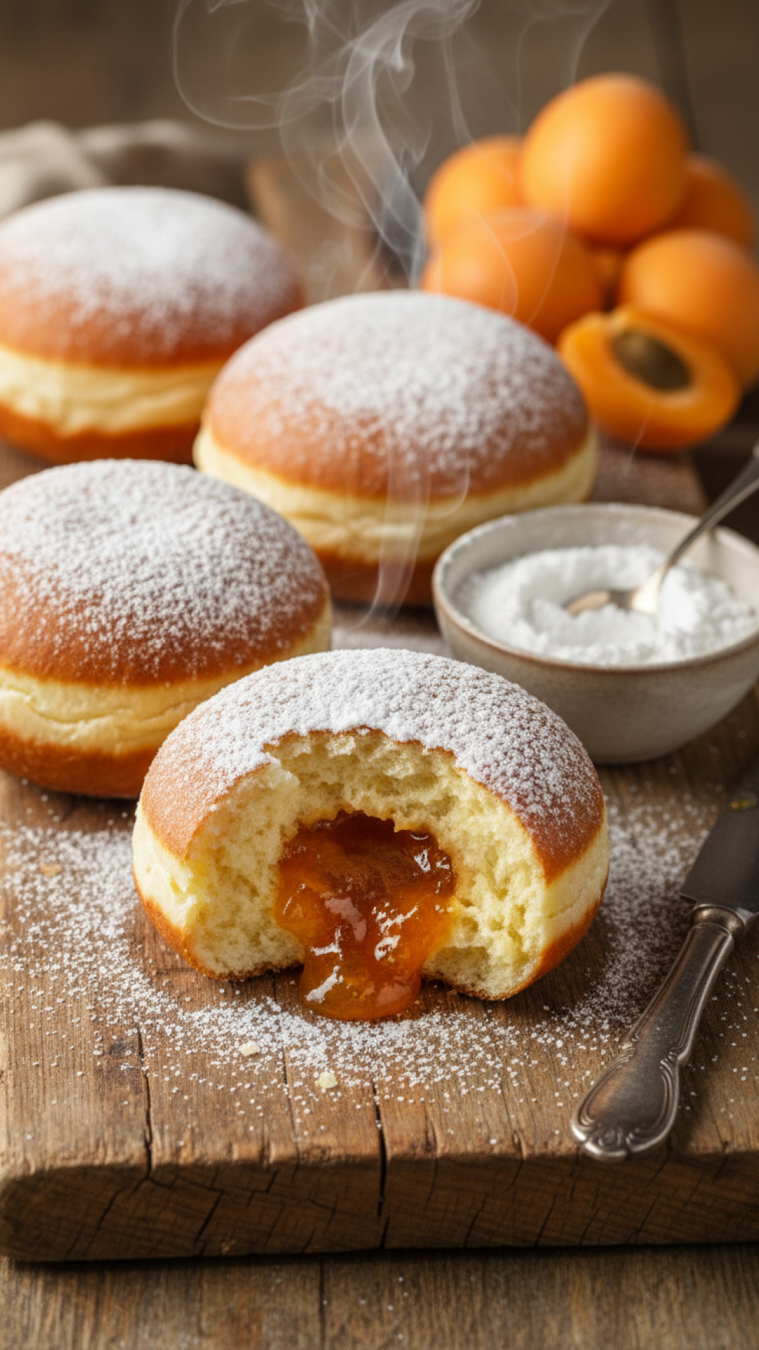 Traditionelles Faschingskrapfen Rezept wie vom Bäcker Preparation