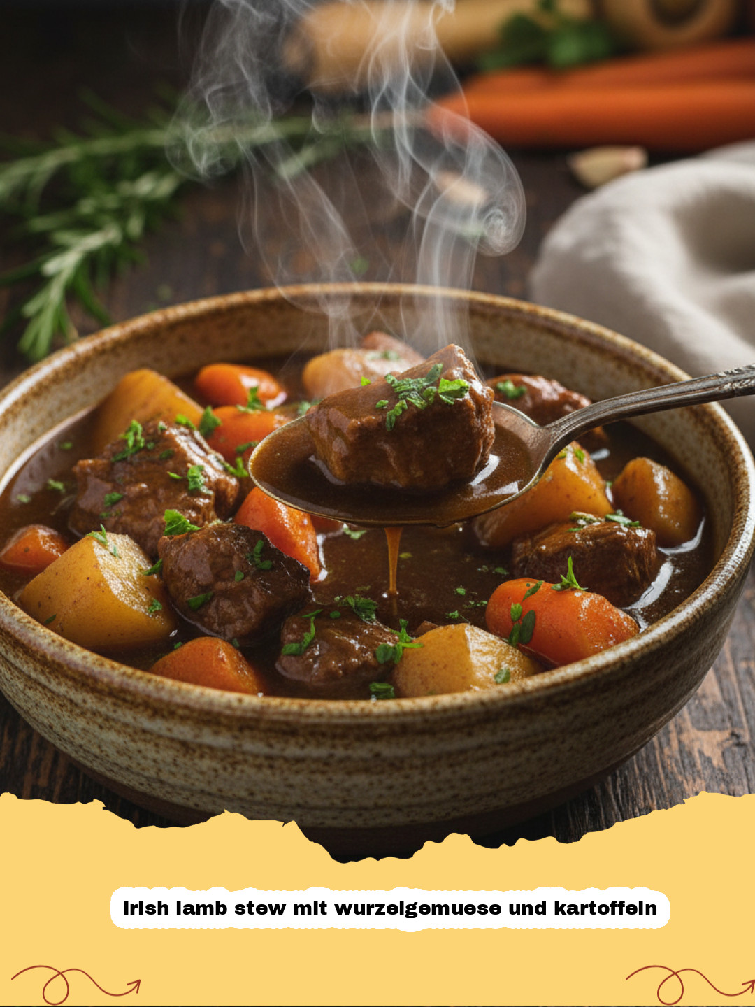Irish Lamb Stew mit Wurzelgemüse und Kartoffeln: Das ultimative Traditionsrezept