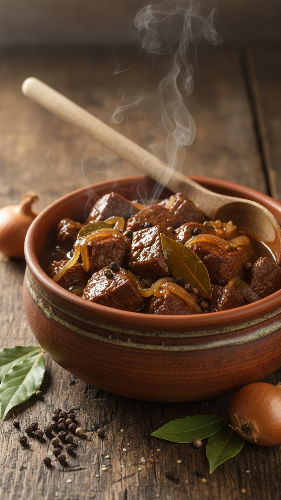 Traditionelles Westfälisches Pfefferpotthast vom Rind Preparation