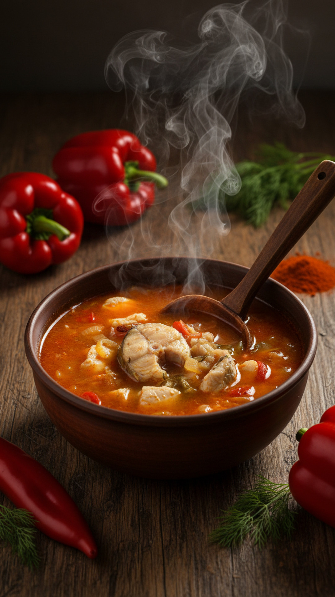 Ungarische Fischsuppe Halászlé Szegedi Art Preparation