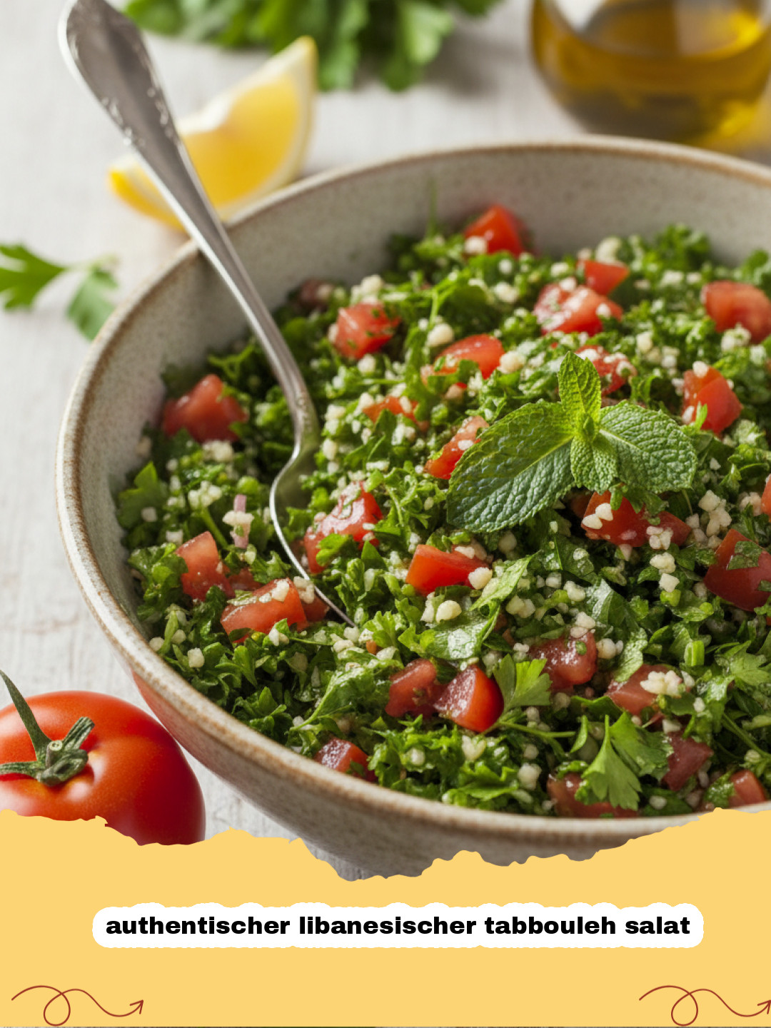 Sommerliche Frische auf deinem Teller: Mein Rezept für Authentischen Libanesischen Tabbouleh Salat