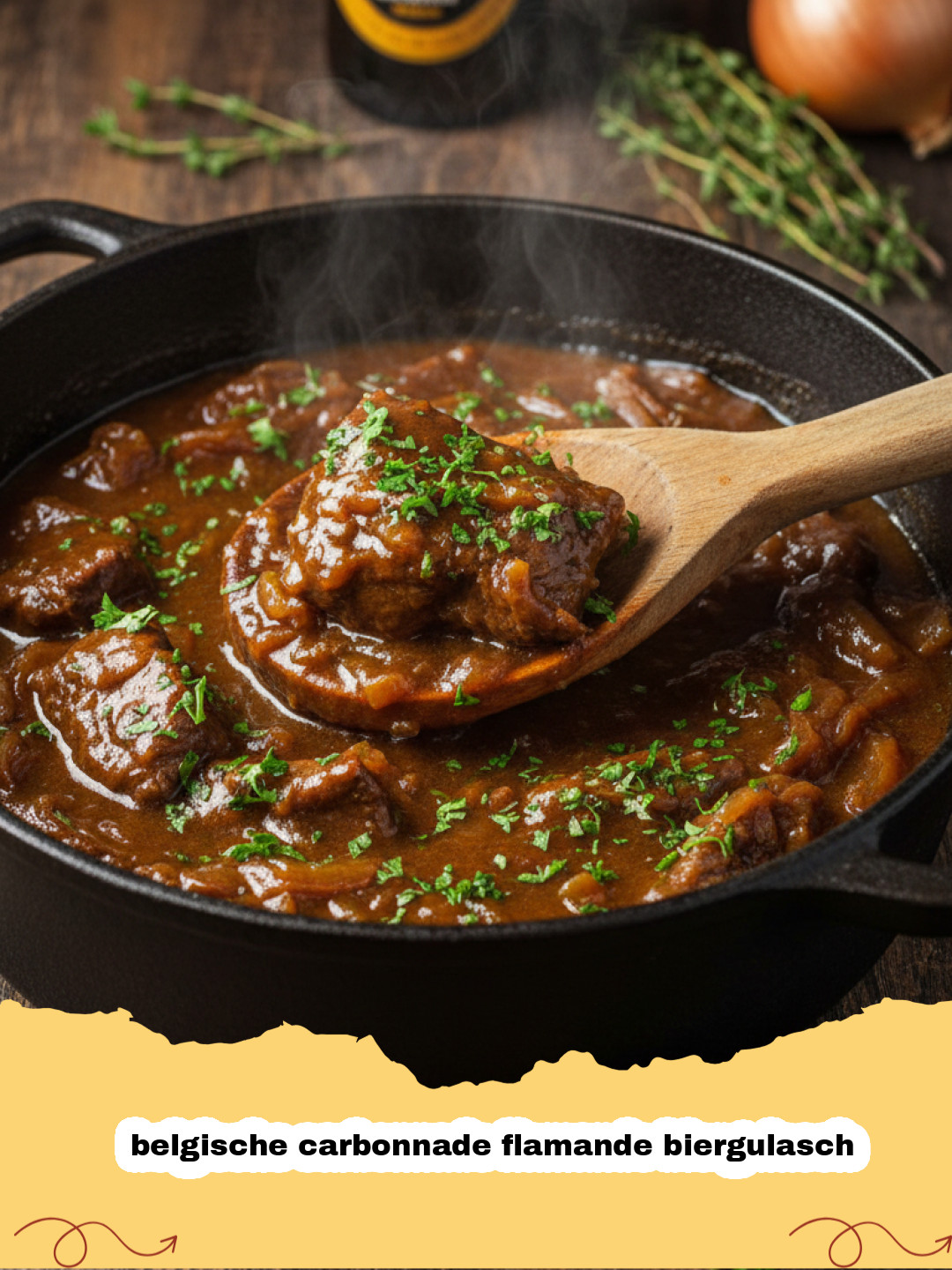 Belgische Carbonnade Flamande Biergulasch: Das ultimative Schmorgericht für kalte Tage