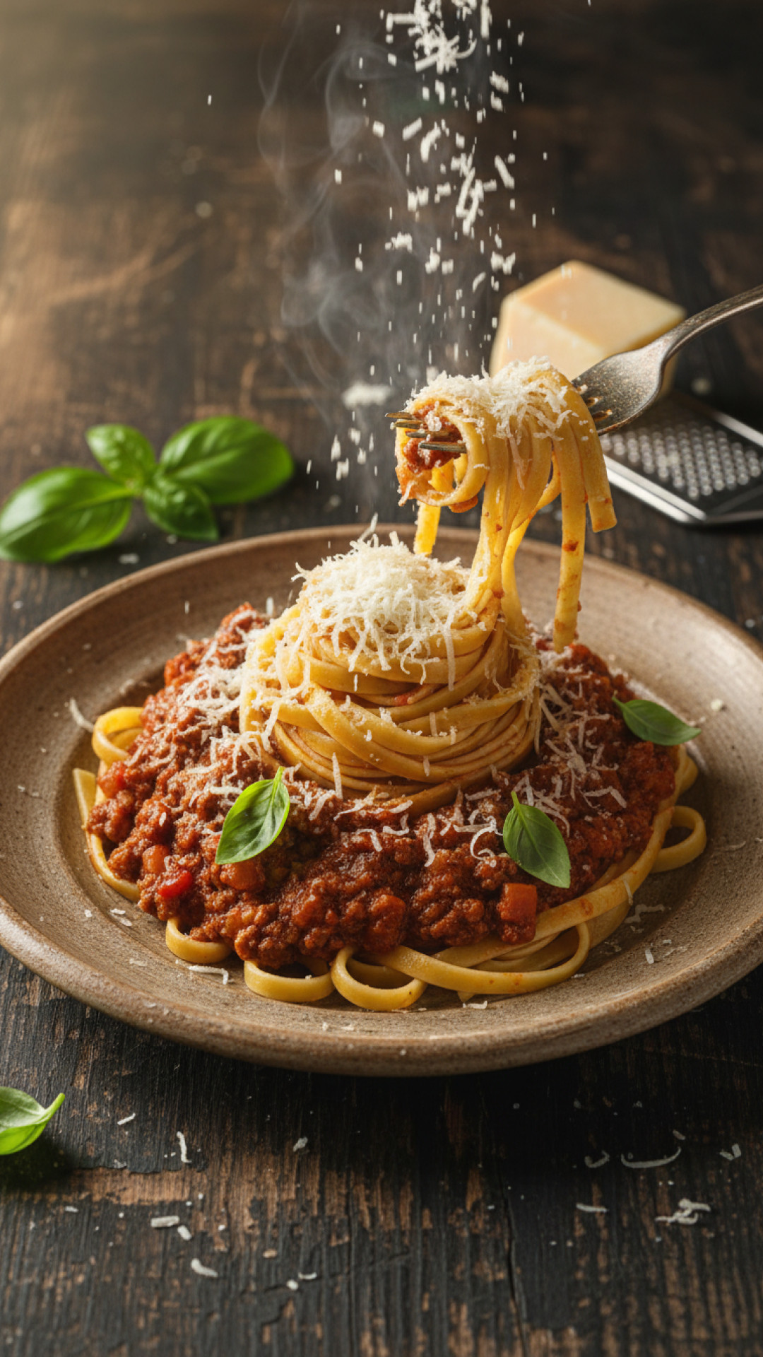 Authentisches Ragu alla Bolognese mit frischen Tagliatelle Preparation