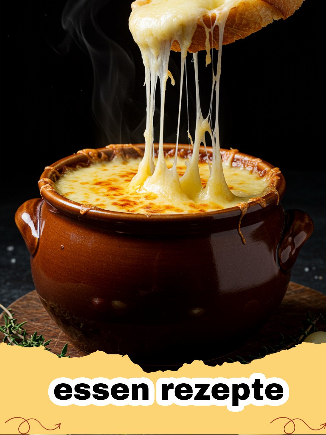 essen rezepte - Ein Teller cremige Rahm-Pilz-Pasta mit frischen Kräutern und Parmesan