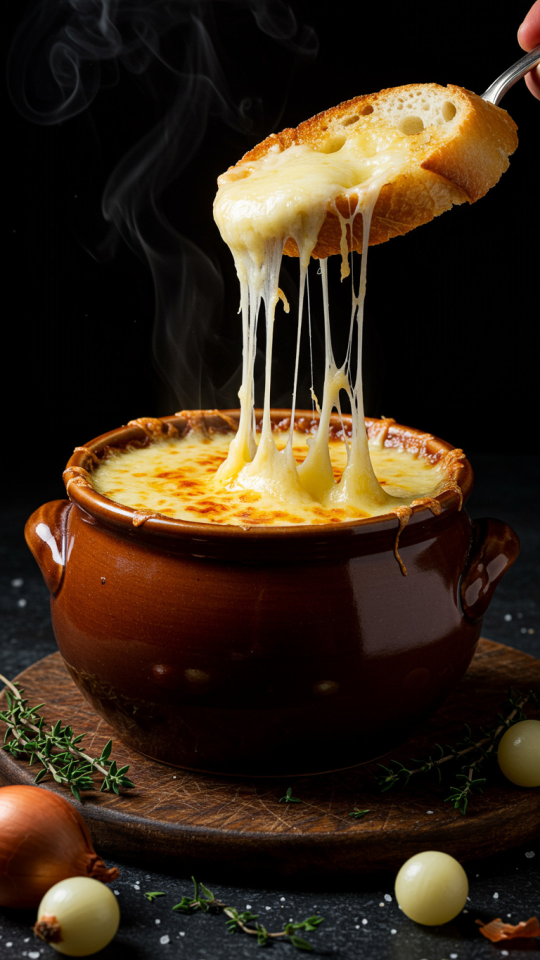 Cremige Rahm-Pilz-Pasta Preparation