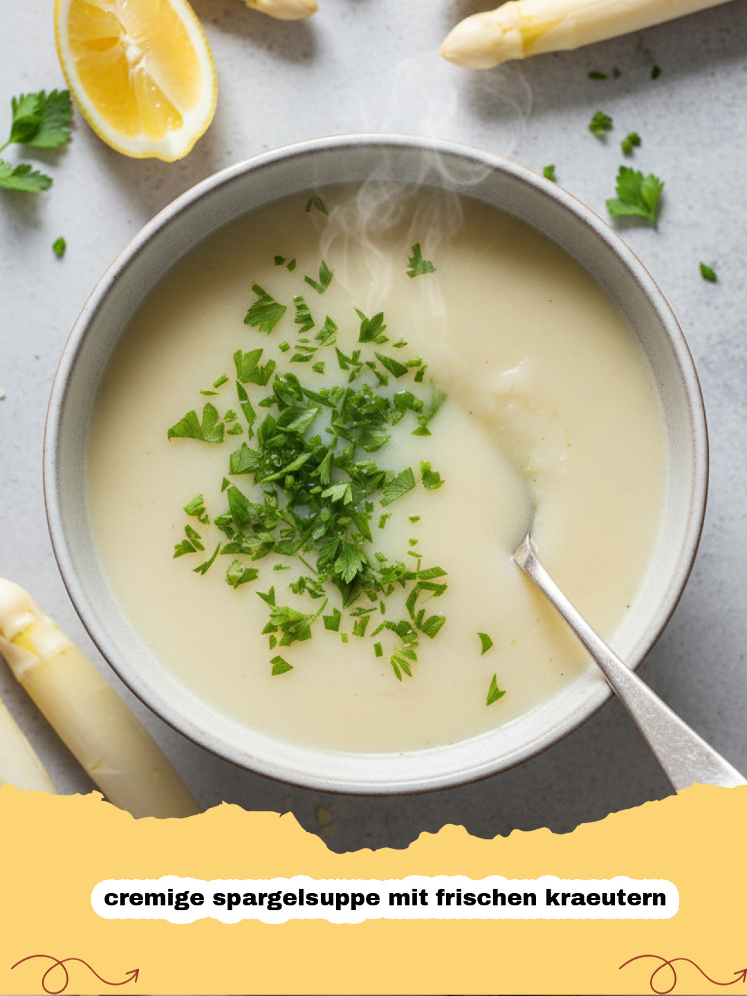Der Frühling auf dem Teller: Meine cremige Spargelsuppe mit frischen Kräutern