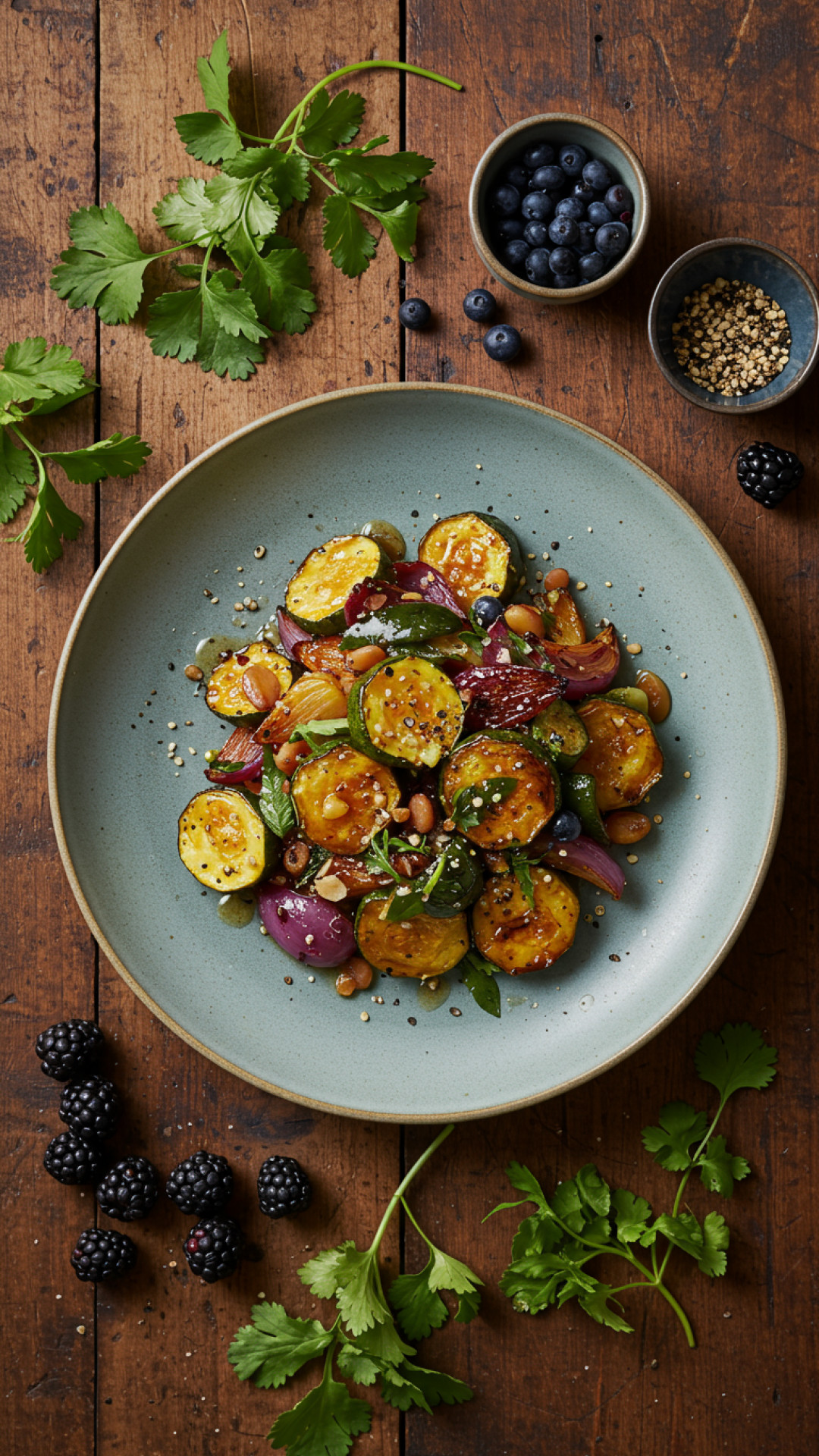 Cremiges veganes Kichererbsen-Curry mit Spinat Preparation