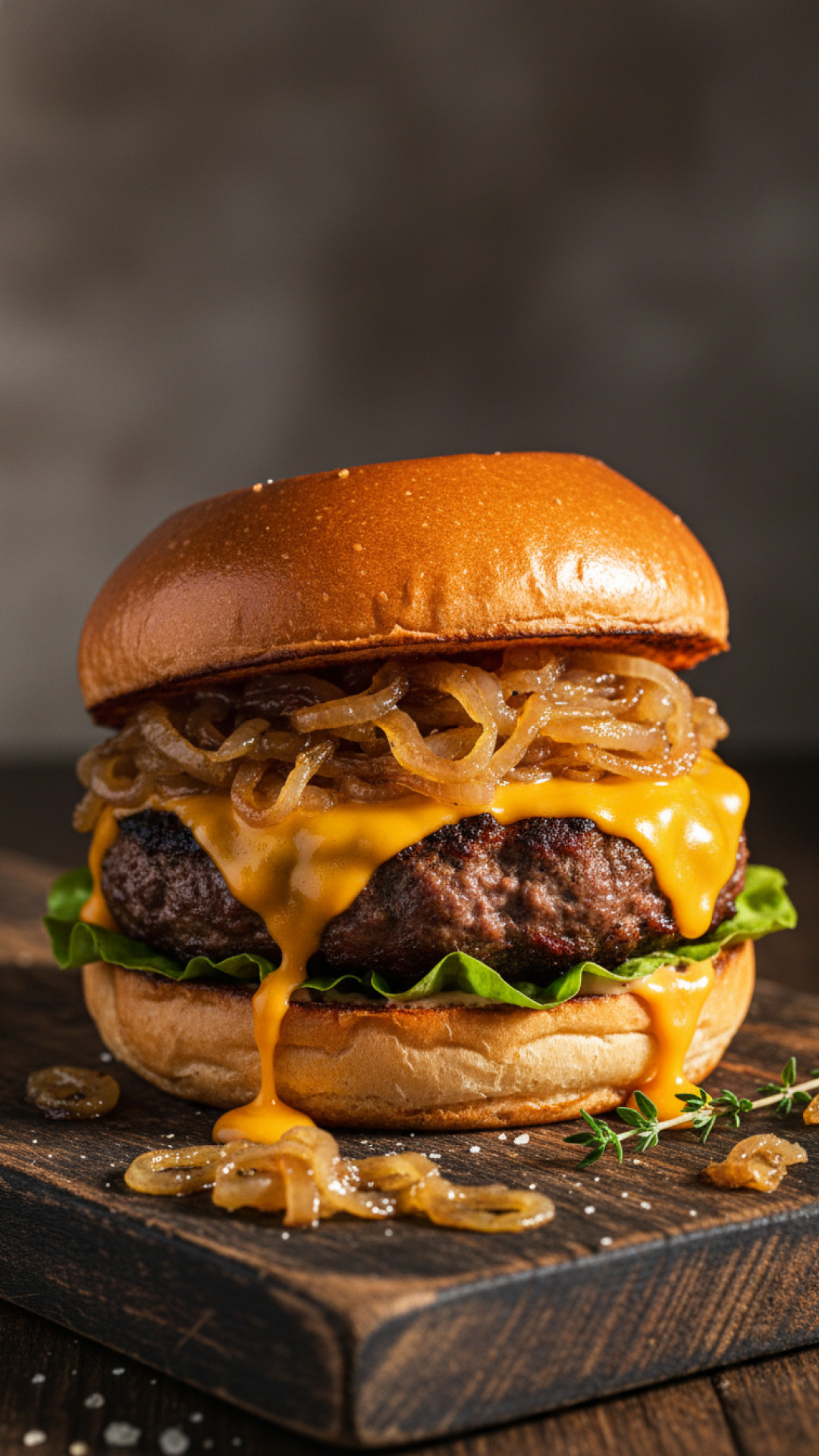 Der ultimative Rinder Burger mit Karamellzwiebeln Preparation