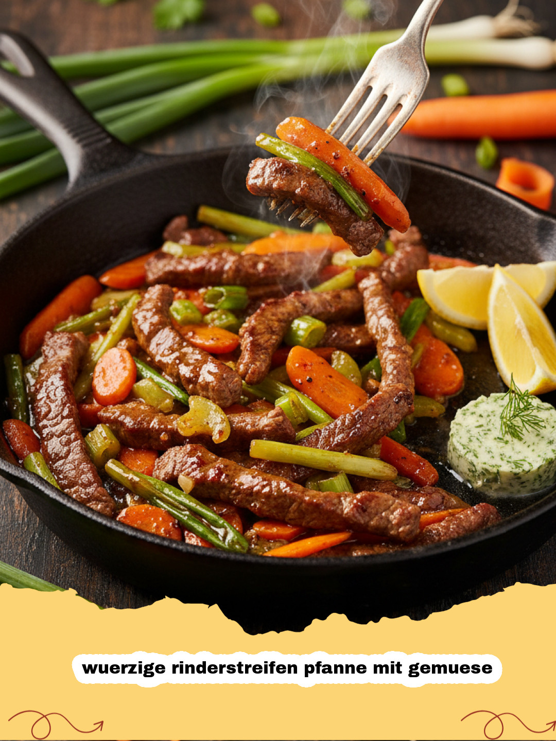 Würzige Rinderstreifen Pfanne mit Gemüse: Ein schnelles & gesundes Abendessen