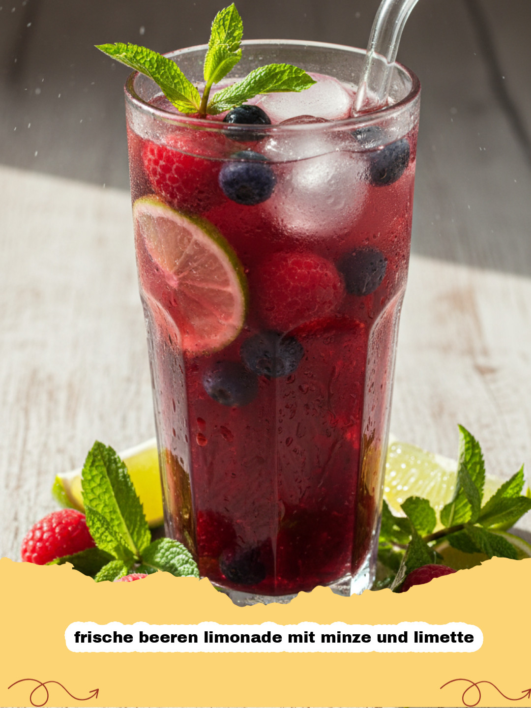 Der Sommerhit: Erfrischende Beeren-Minz-Limonade, die glücklich macht!