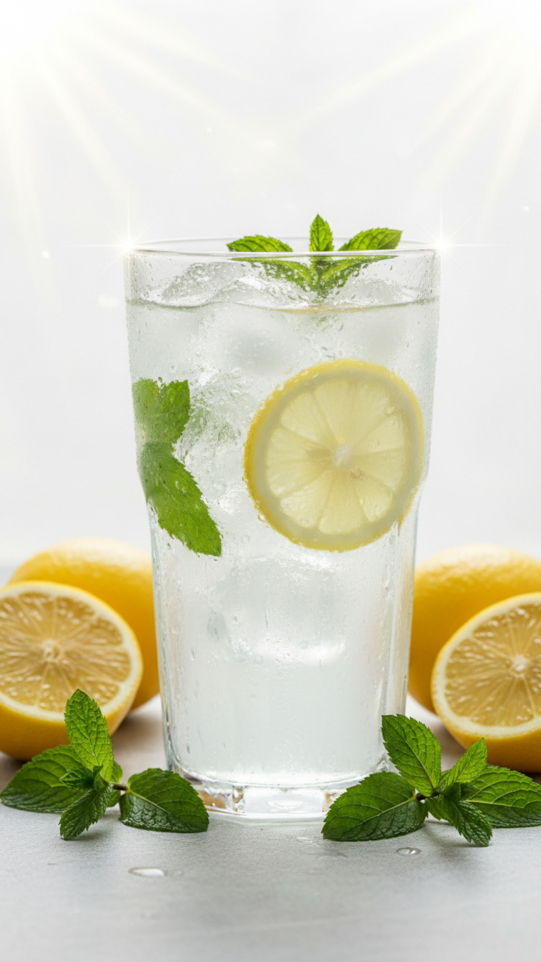 Erfrischende Minz-Zitronen-Limonade Preparation