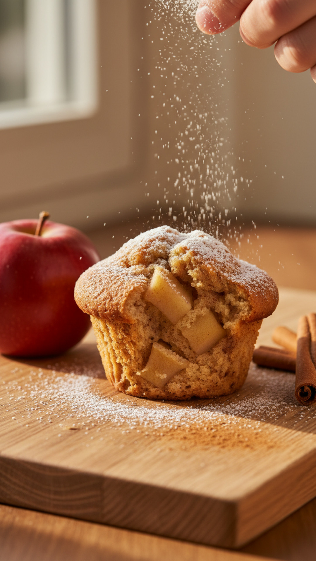 Fluffige Apfel-Zimt Muffins Preparation