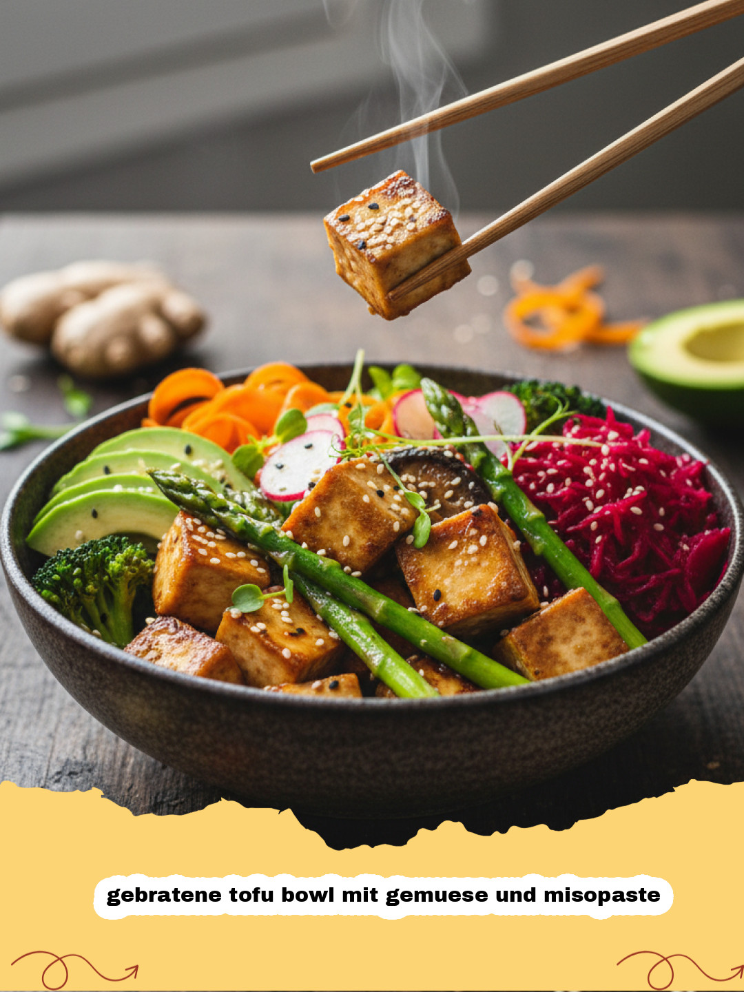 Der ultimative Genuss: Gebratene Tofu Bowl mit Gemüse und Misopaste, die dich umhaut!