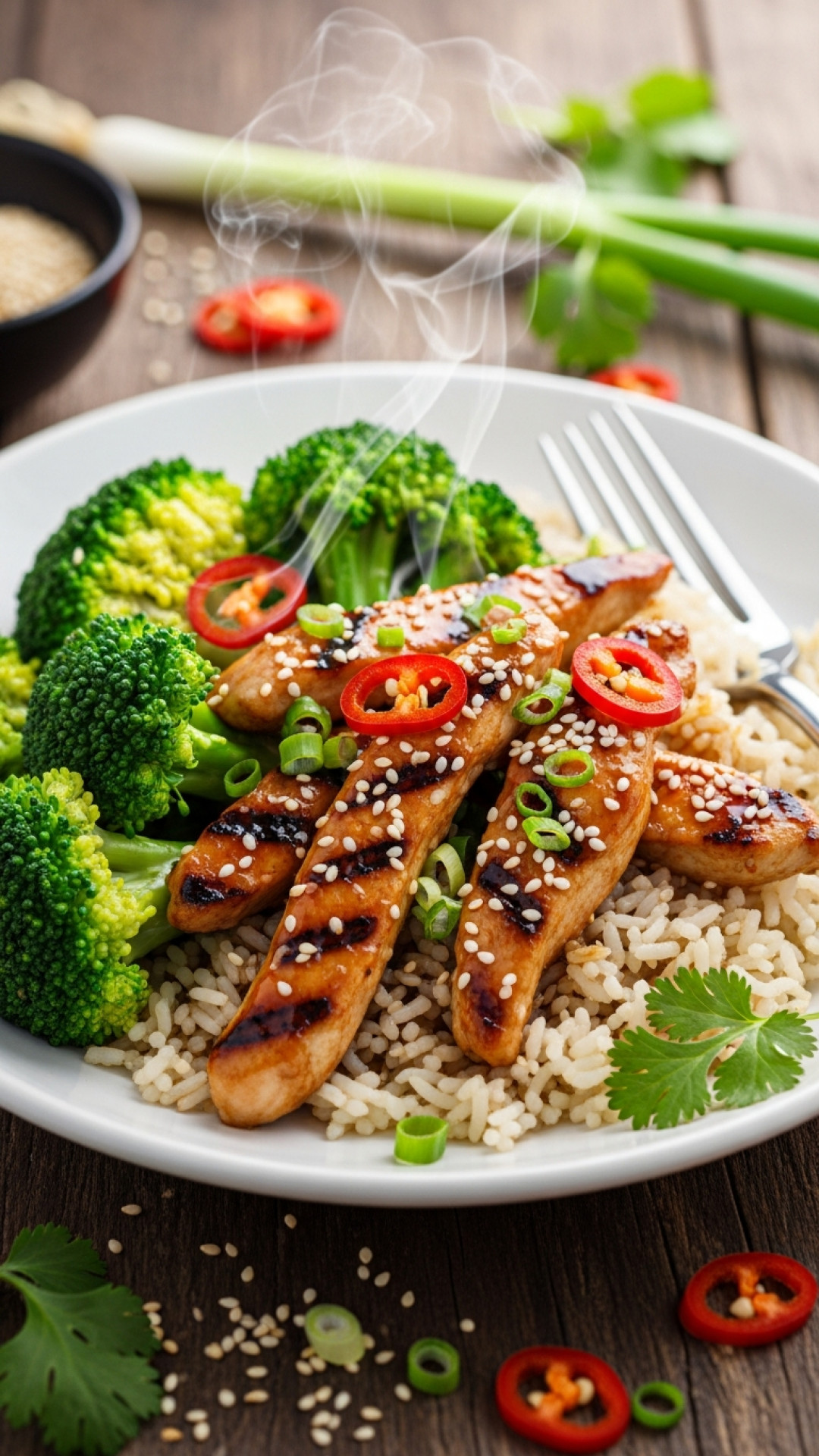 Gesundes Thai-Tofu-Curry mit Kokosmilch und viel Gemüse Preparation