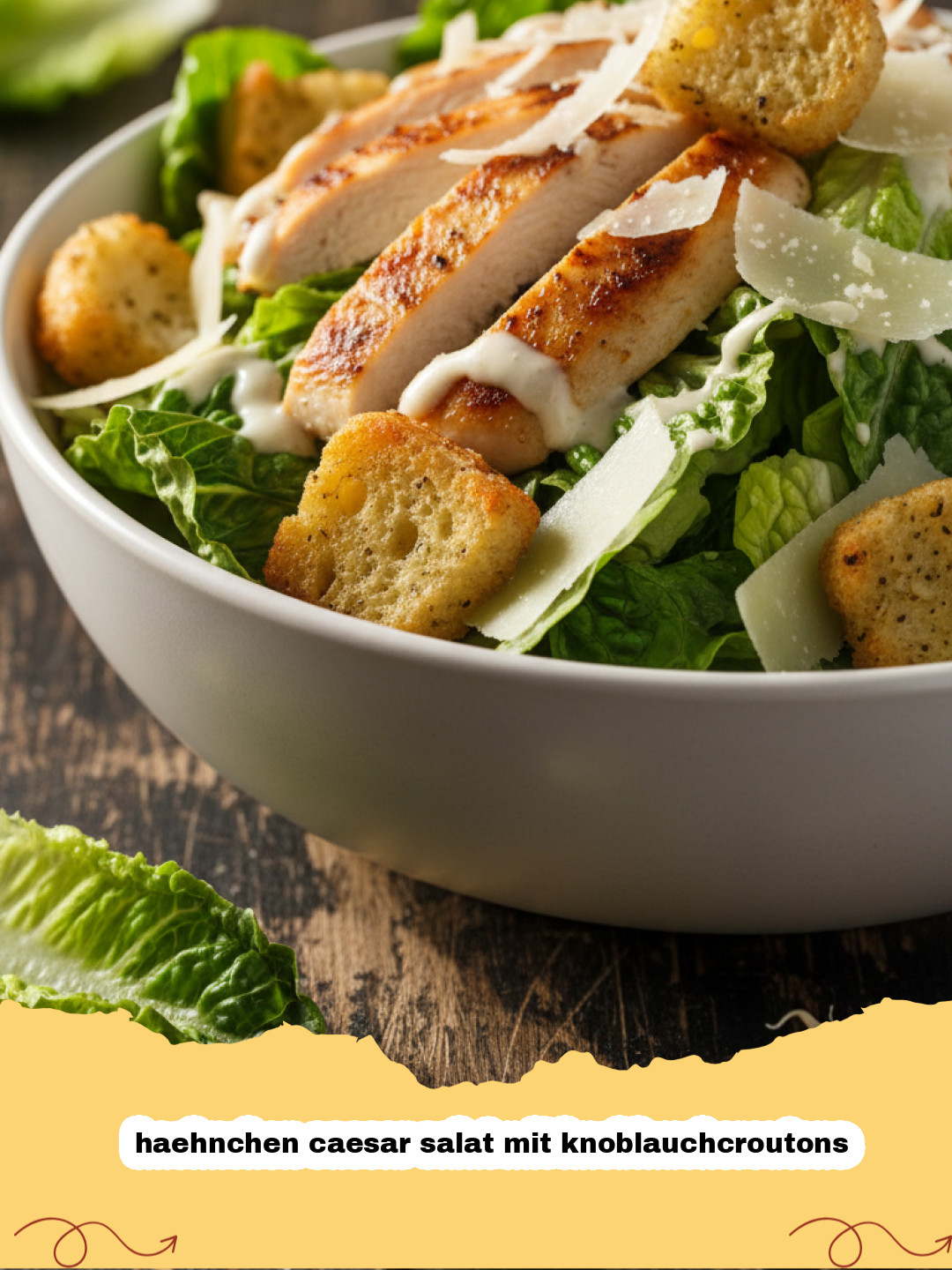 Das Ultimative Rezept für Hähnchen Caesar Salat mit Knoblauchcroutons