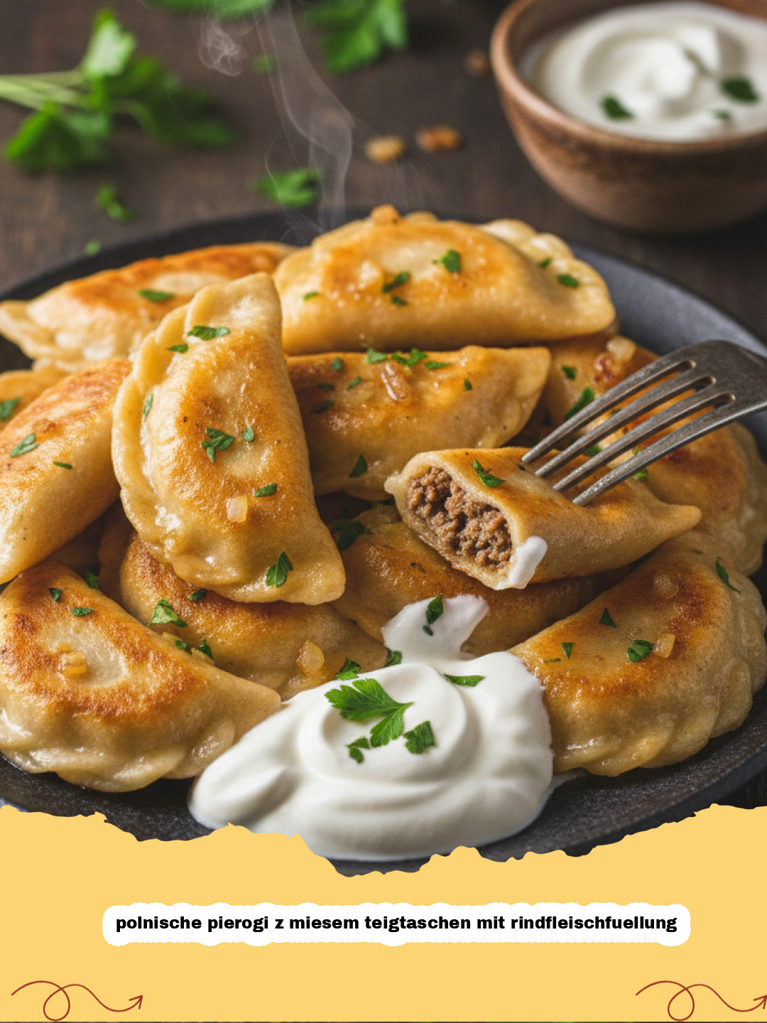 Polnische Pierogi z Mięsem – Herzhafte Teigtaschen mit Rindfleischfüllung nach altem Familienrezept