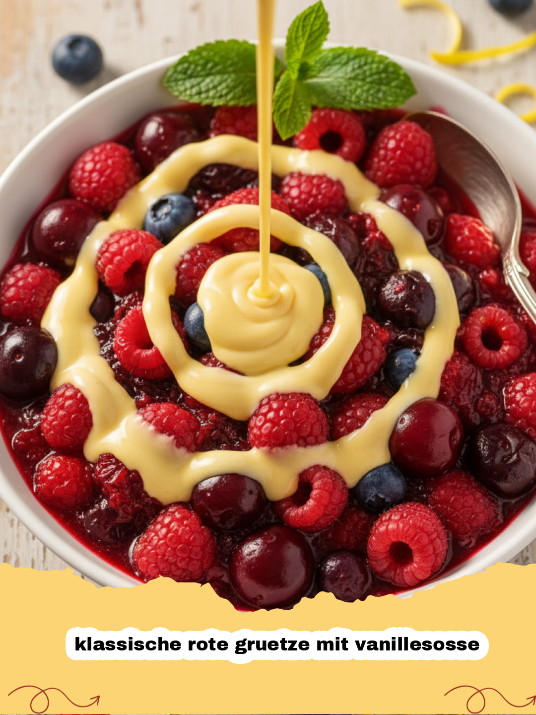 Klassische rote Grütze mit Vanillesoße – Das Originalrezept wie von Oma