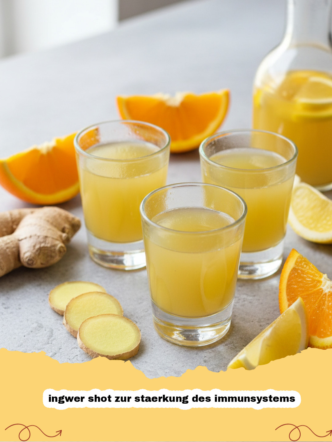 Hausgemachter Ingwer Shot zur Stärkung des Immunsystems: Dein natürlicher Energie-Kick