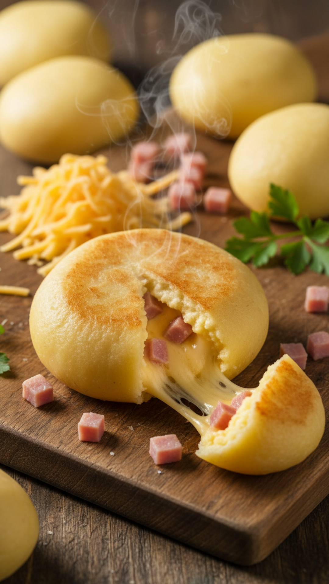 Herzhafte gefüllte Kloßbällchen Preparation