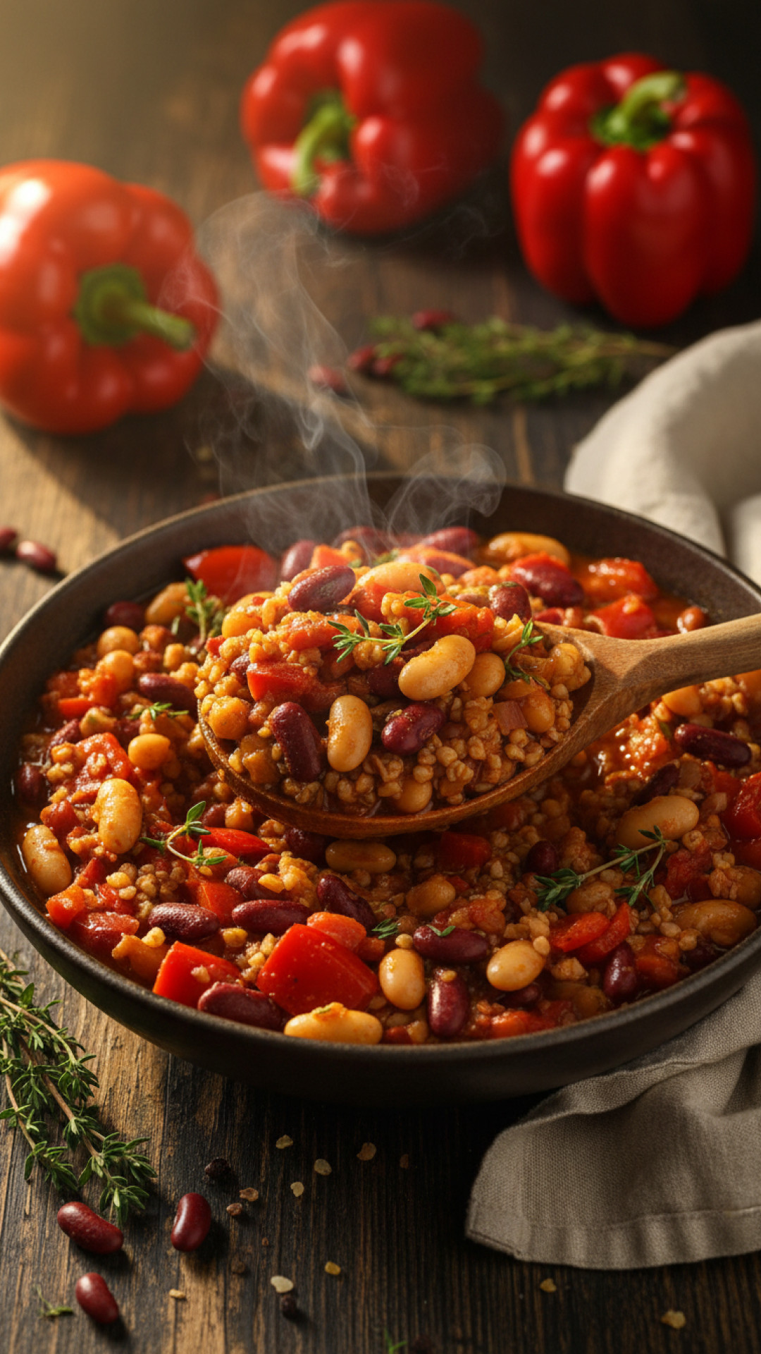 High Protein Hähnchen-Brokkoli-Quinoa-Bowl mit Erdnuss-Dressing Preparation