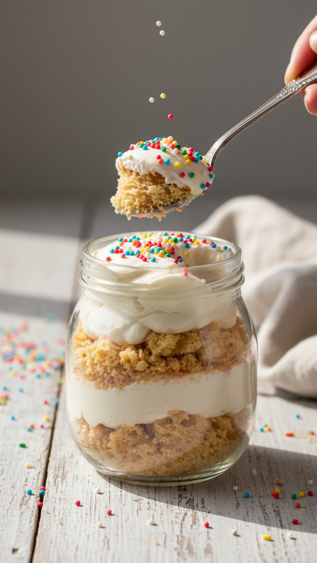 Himmlischer Schoko-Mokka-Kuchen im Glas Preparation